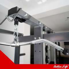 Smith sentadillas, remo-polea alta