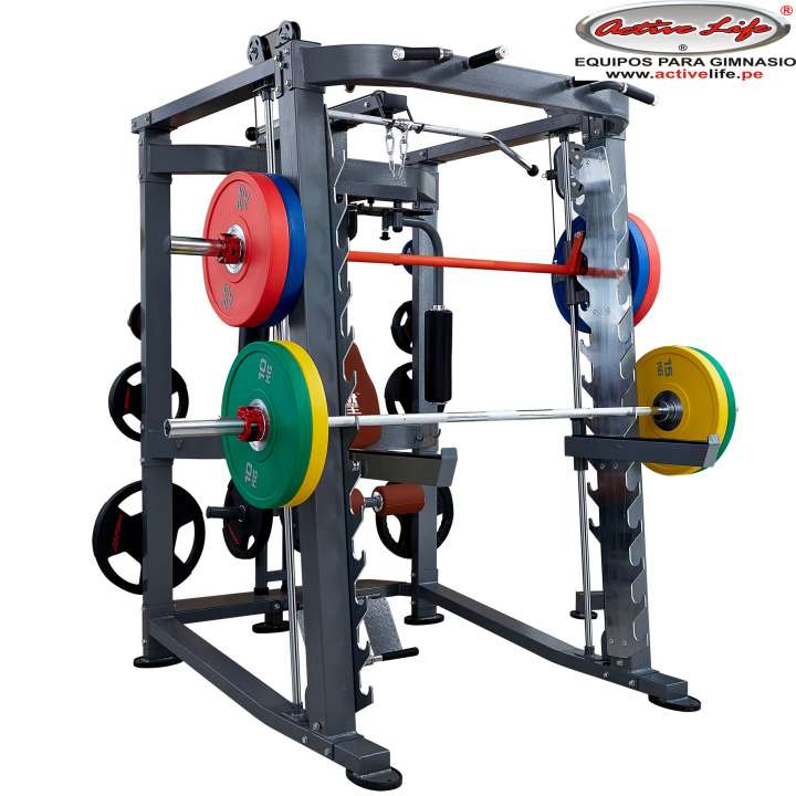 MULTI JAULA -SMIT -RACK-POLEA ALTA Y BAJA -DOMINADAS