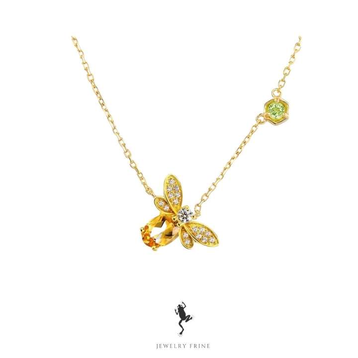 COLLAR ABEJA CITRINO